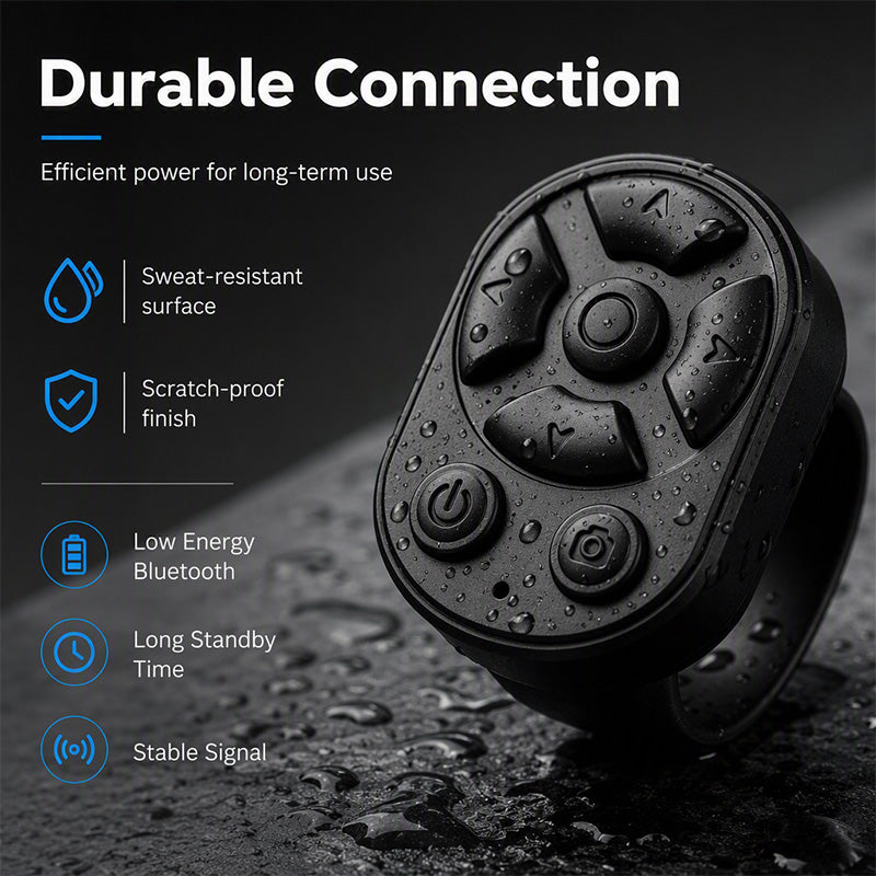 📱 50% DE RÉDUCTION OFFRE LIMITÉE ! ✨ Télécommande Bague Bluetooth Multifonction – Mains Libres, Rechargeable, Portable 💍