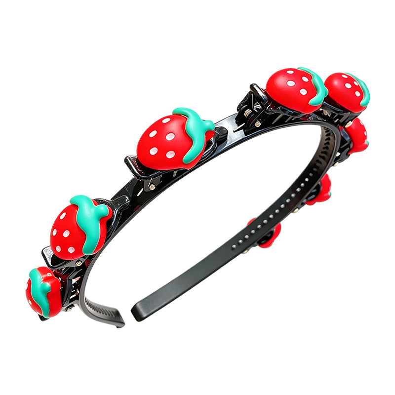 🏆 Un acheté, un offert ! 🎀Seulement 9,90 € chacun 🎁 Bandeau tressé à motif dessin animé — une coiffure simple et mignonne