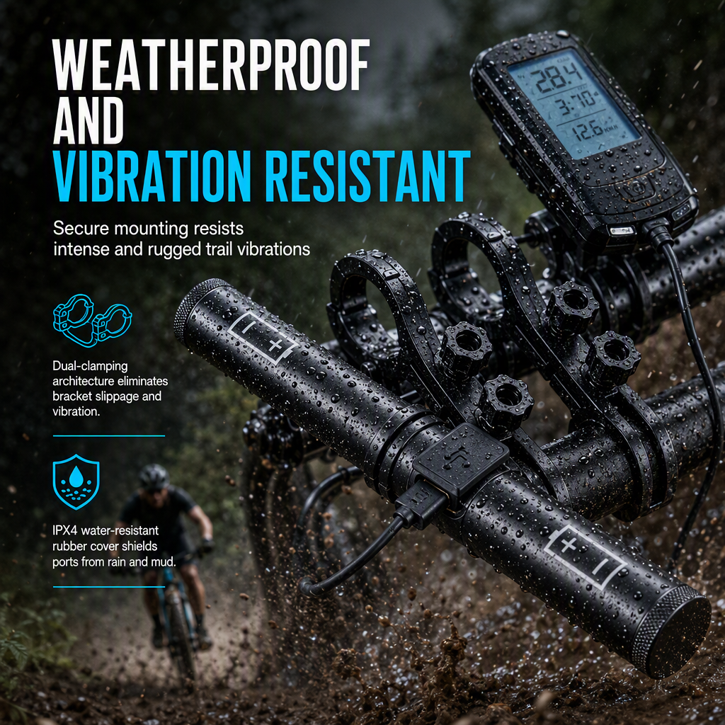 🚴 PROMO FLASH : 50% DE RÉDUCTION ! Rallonge de Guidon de Vélo avec Batterie Externe USB – Double Fixation Antidérapante, Étanche & Résistante aux Vibrations for un Cockpit Évolutif et une Recharge Continue ✨🔋