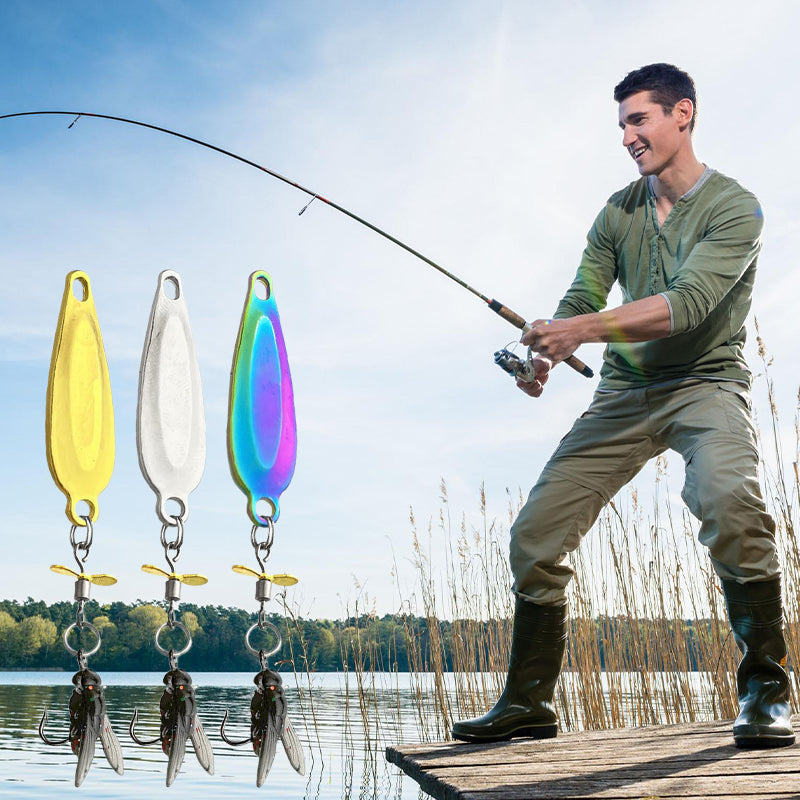 🎣 PROMO FLASH : 50% DE RÉDUCTION ! Leurre de Pêche à Hélice Métallique – Lancer Ultra-Long & Appât Souple Attractant for Attirer les Poissons Prédateurs ✨🐟