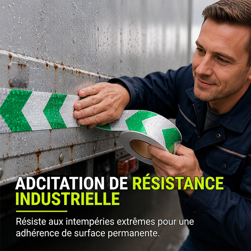 Ruban réfléchissant à flèches haute visibilité