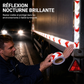 Ruban réfléchissant à flèches haute visibilité