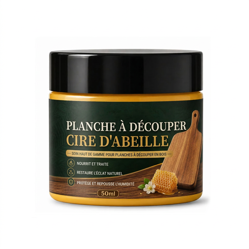 ⏰ PROMO 50% DE RÉDUCTION ! Baume d'Entretien pour Planches à Découper à la cire d'abeille naturelle