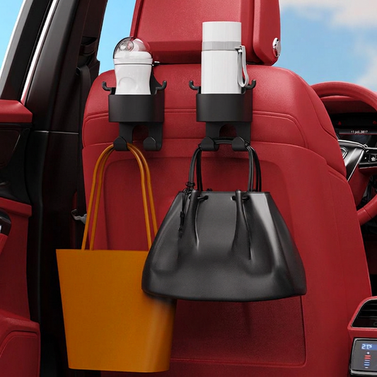 [1 acheté, 1 offert] Porte-gobelet pour appui-tête de siège auto avec crochets