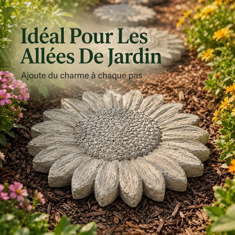 Moule réutilisable en silicone pour pas japonais, pour la création DIY d'allées de jardin