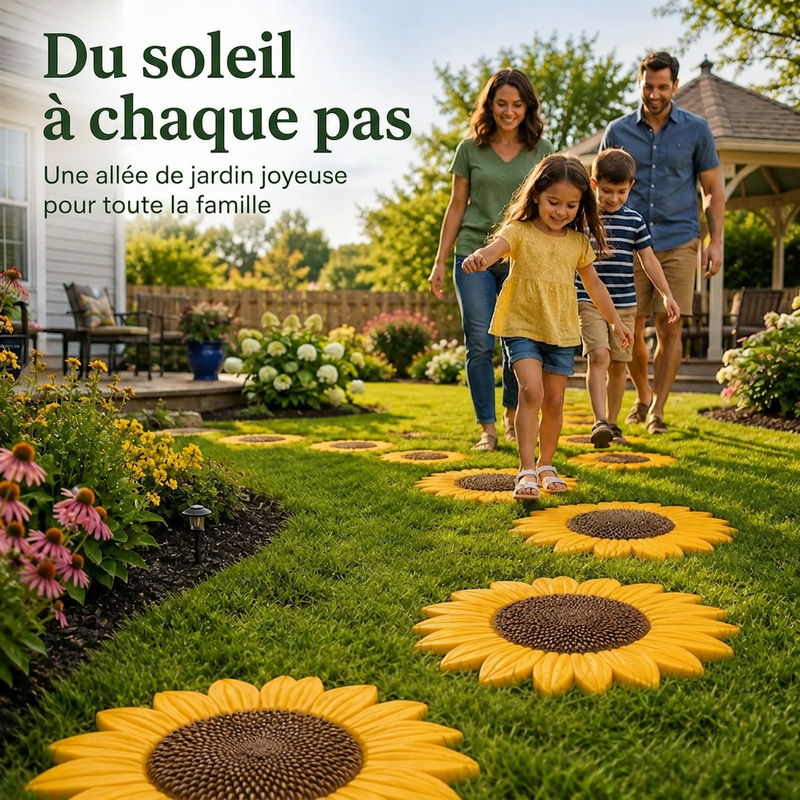 Moule réutilisable en silicone pour pas japonais, pour la création DIY d'allées de jardin