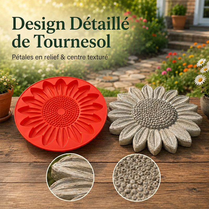 Moule réutilisable en silicone pour pas japonais, pour la création DIY d'allées de jardin