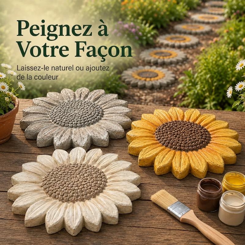 Moule réutilisable en silicone pour pas japonais, pour la création DIY d'allées de jardin
