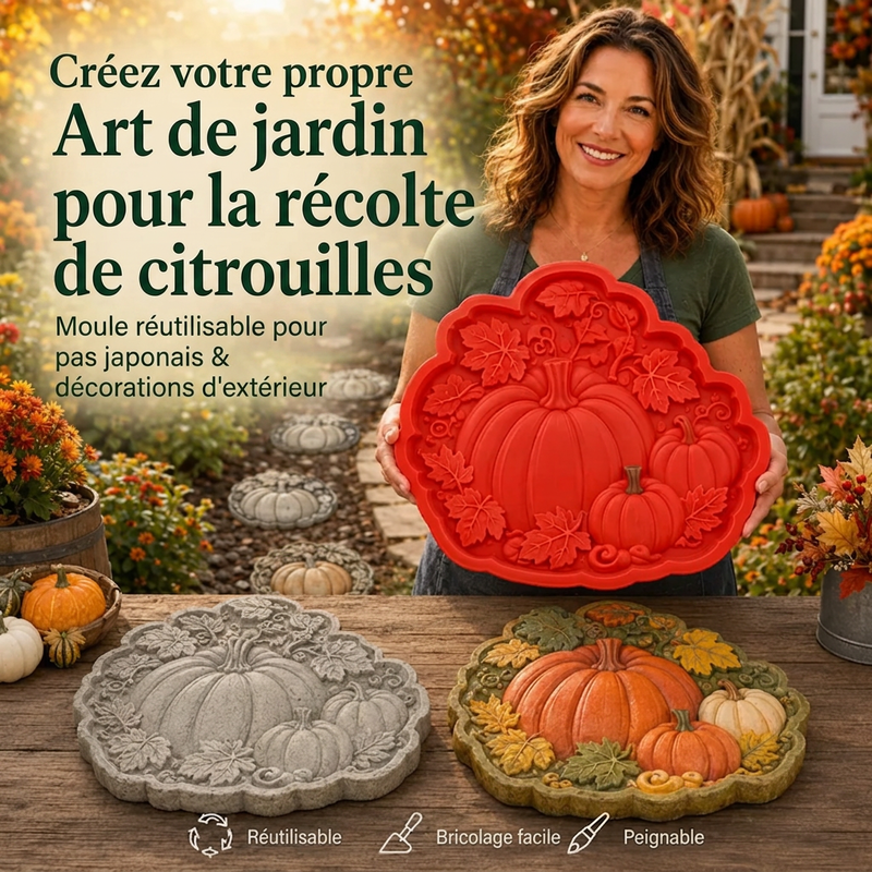 Moule réutilisable en silicone pour pas japonais, pour la création DIY d'allées de jardin