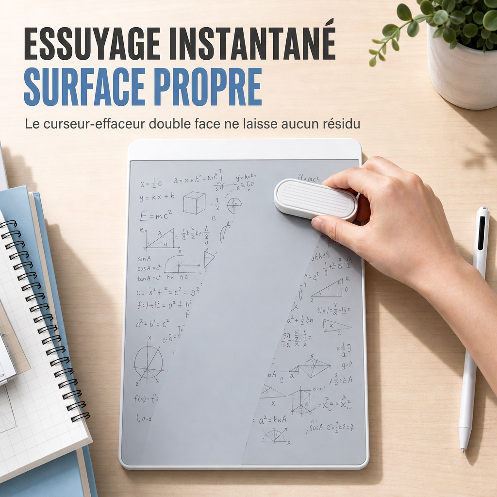 📋 Économisez 50 % ! ✍️ Tableau blanc magnétique – Sans encre, sans poussière et protecteur pour les yeux ✨