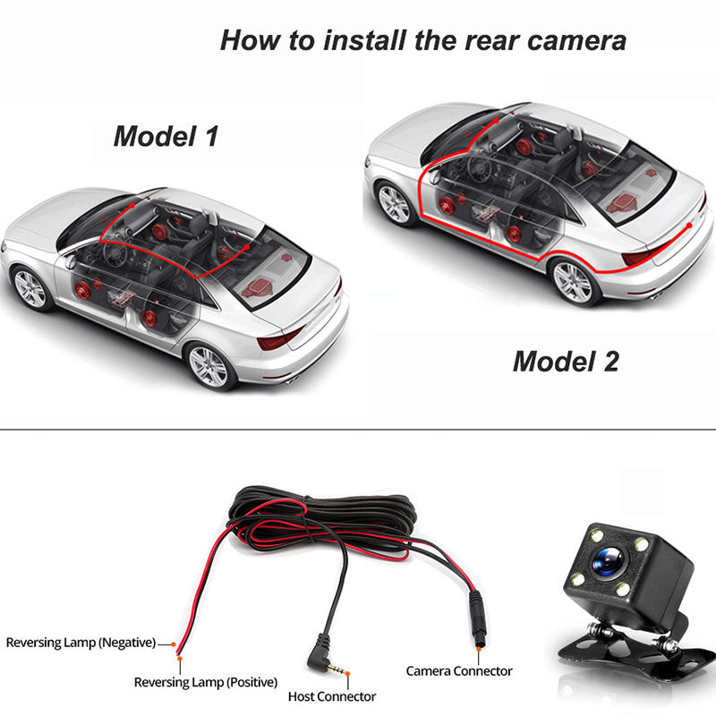 🚗 PROMO LIMITÉE -50% 📹 Caméra Tableau de Bord 1080P — Triple Objectif, Couverture Complète