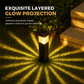Lampes solaires d'extérieur pour jardin : lampes carrées étanches à enfoncer dans le sol, pour allées et pelouses, destinées à la décoration de jardins et d'espaces verts