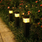 Lampes solaires d'extérieur pour jardin : lampes carrées étanches à enfoncer dans le sol, pour allées et pelouses, destinées à la décoration de jardins et d'espaces verts