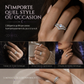 ✨Bague vintage gothique en pierre de lune croissant – finition platine, sertissage à griffes en forme de V, pavé brillant et confort ergonomique – élégance mystique pour tous les jours 💍