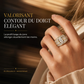 ⏳Offre spéciale à durée limitée⏰Bague de fiançailles plaquée avec oxyde de zirconium, bijou fantaisie taille marquise