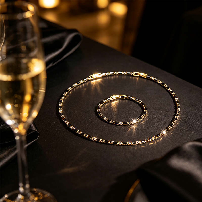 Ensemble de bijoux brillants pour hommes
