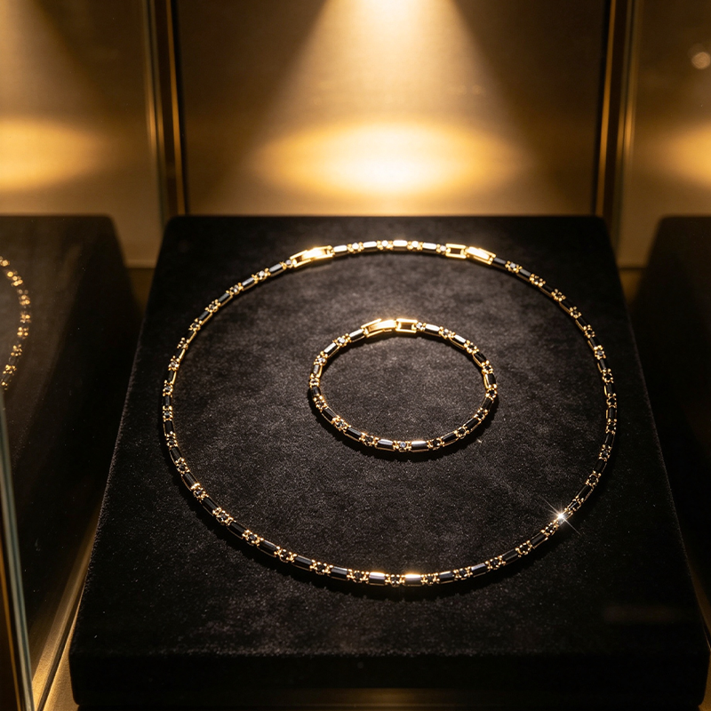 Ensemble de bijoux brillants pour hommes