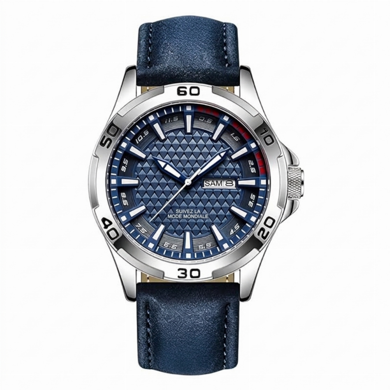 Montre-bracelet de sport à quartz lumineuse pour homme, étanche 30M