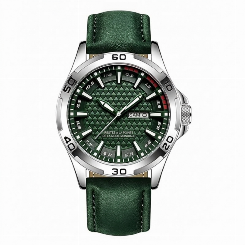 Montre-bracelet de sport à quartz lumineuse pour homme, étanche 30M