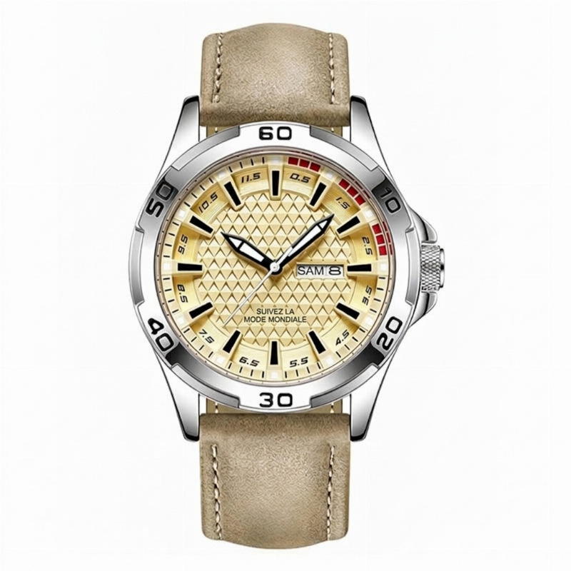 Montre-bracelet de sport à quartz lumineuse pour homme, étanche 30M