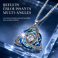 Collier pendentif avec pierre de naissance et nœud celtique pour femme