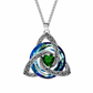 Collier pendentif avec pierre de naissance et nœud celtique pour femme