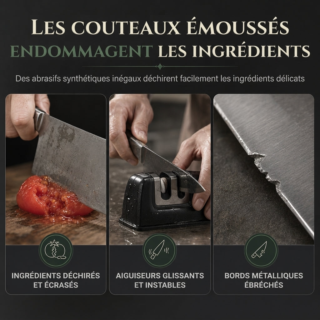 Pierre à aiguiser naturelle en pâte verte, grain 3000, pierre à aiguiser simple face pour couteaux de cuisine
