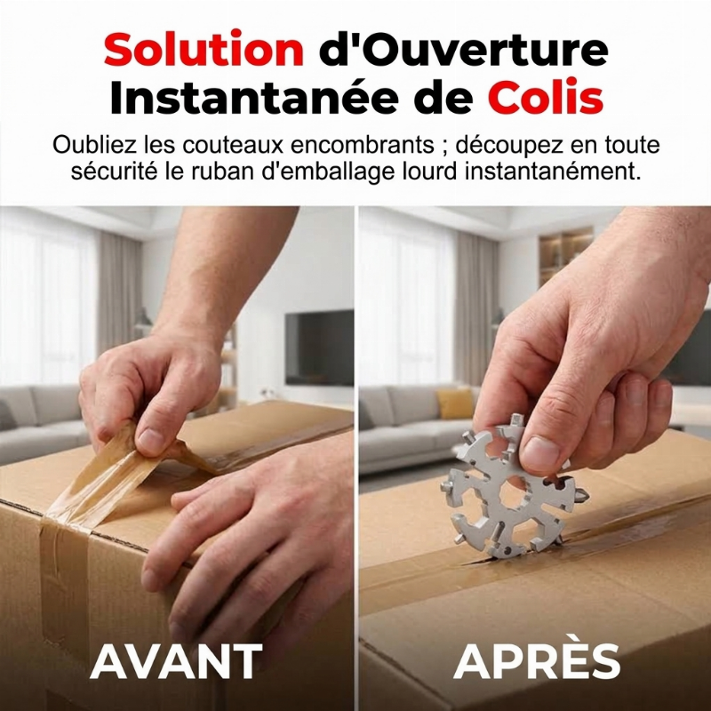 Outil multi-fonctions flocon de neige 20-en-1