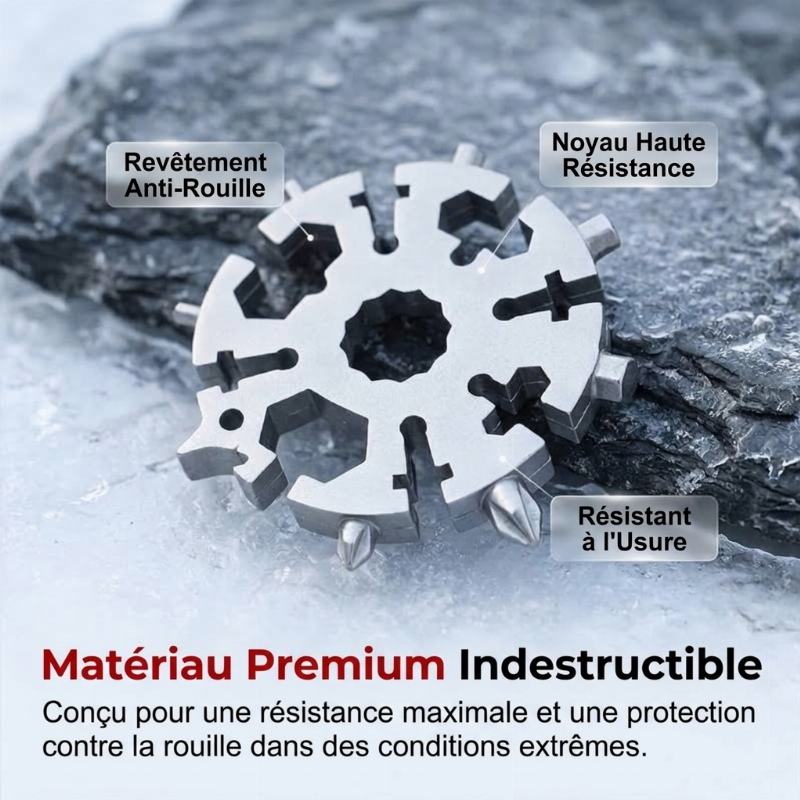 Outil multi-fonctions flocon de neige 20-en-1