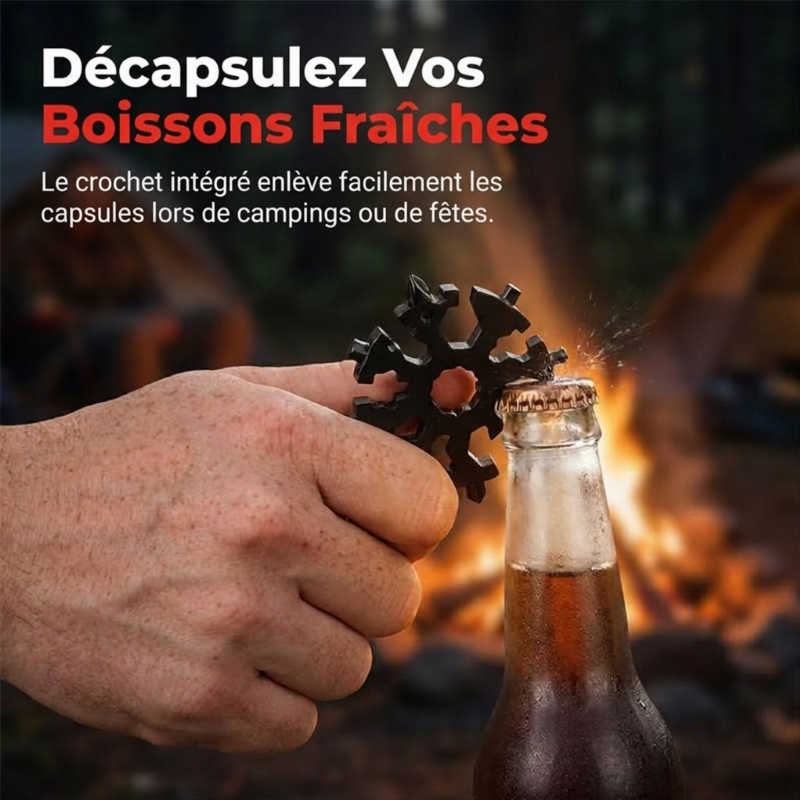 Outil multi-fonctions flocon de neige 20-en-1