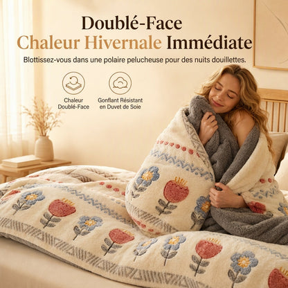⏳ Réduction de 50% pour une durée limitée ⏰🛌 Couette en molleton Sherpa double face – Couette d'hiver épaisse et chaude, texture velours douce | Literie de chambre confortable pour un confort ultime ❄️