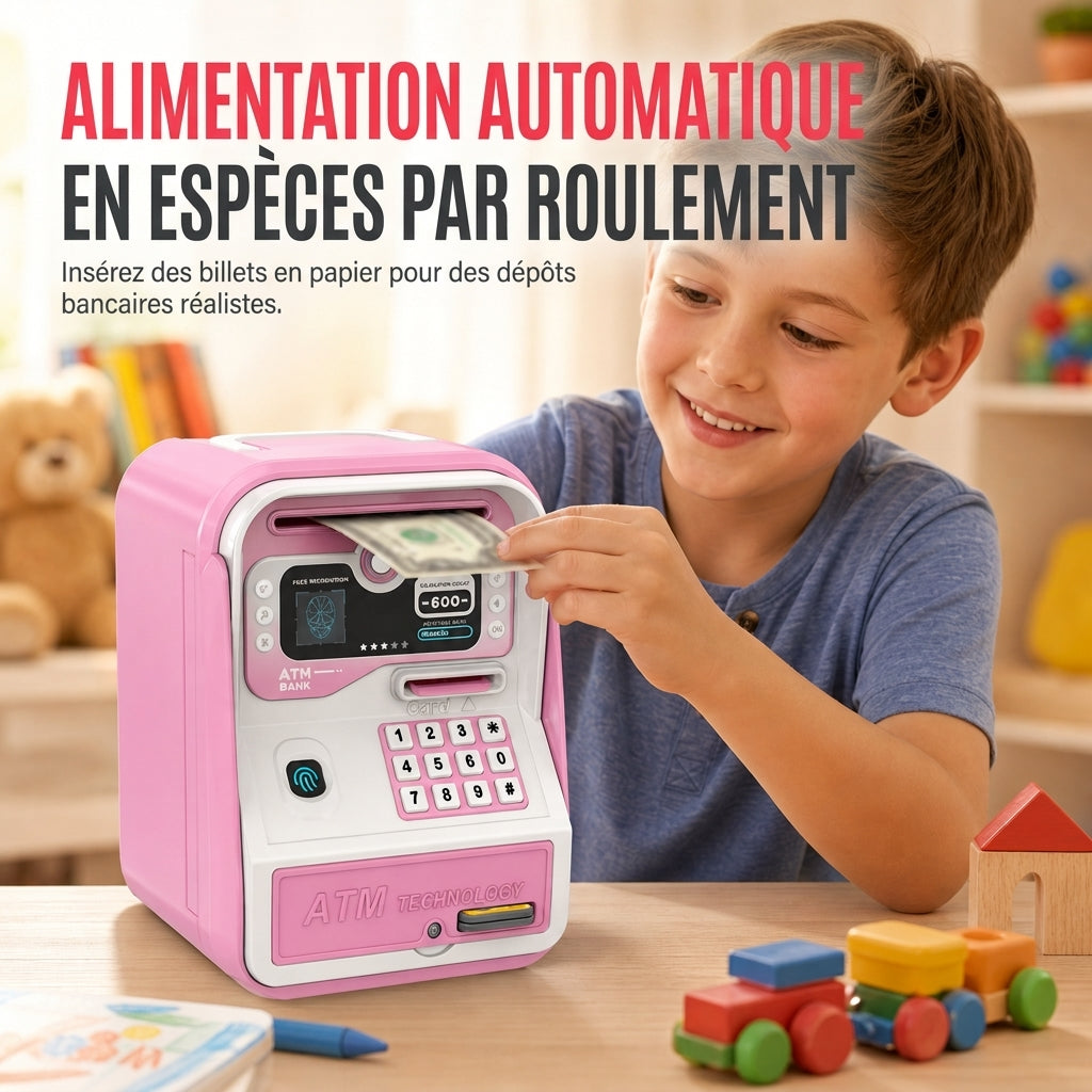 📢📢 -50% !! ⏰✨ Tiroir-caisse électronique pour enfants, tirelire intelligente jouet