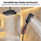 Système de douche à effet pluie avec affichage numérique LED