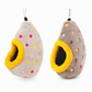 ⚡Hamac nid d'oiseau en coton suspendu – Cave chaude à double couche de polaire pour petits oiseaux ✨