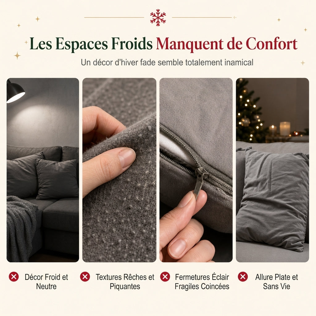 ⏳🔥OFFRE LIMITÉE : -50% ! ⏰Housse de coussin décorative sapin de Noël brodé avec nœud (45x45cm) | Pour canapé de salon🎄🧸
