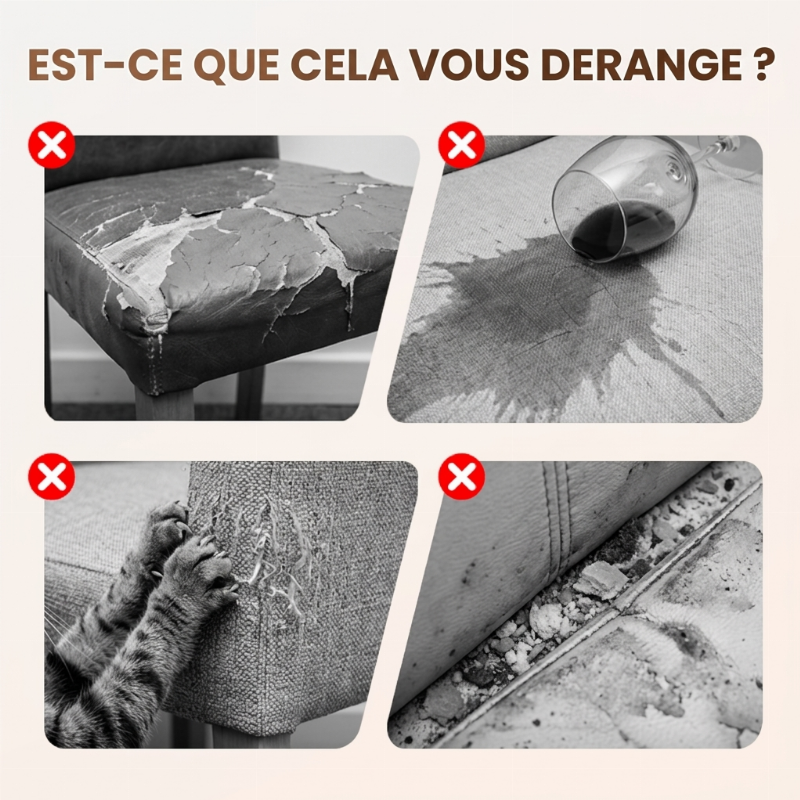 Housse de siège en cuir artificiel imperméable