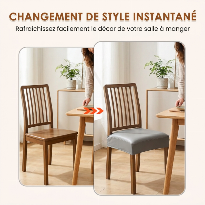 Housse de siège en cuir artificiel imperméable