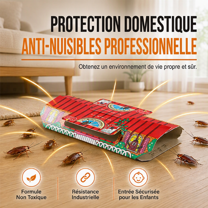 Piège à cafards professionnel non toxique en forme de maison