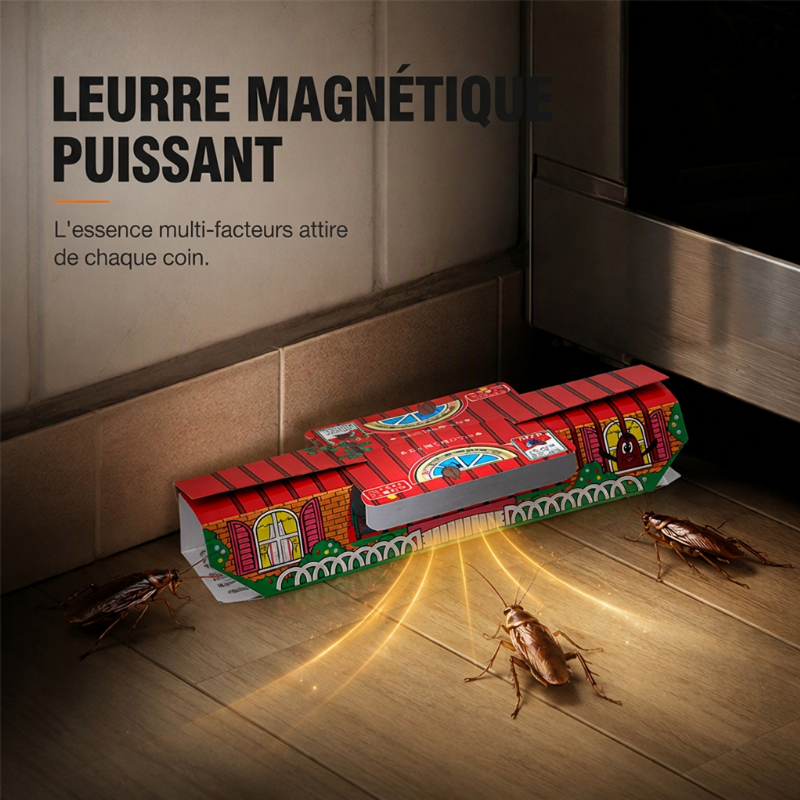 Piège à cafards professionnel non toxique en forme de maison