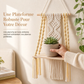 ⏳ Offre spéciale à durée limitée ⏰ Étagère murale flottante en macramé tissé à la main style bohème, pour livres et plantes, décoration de salon
