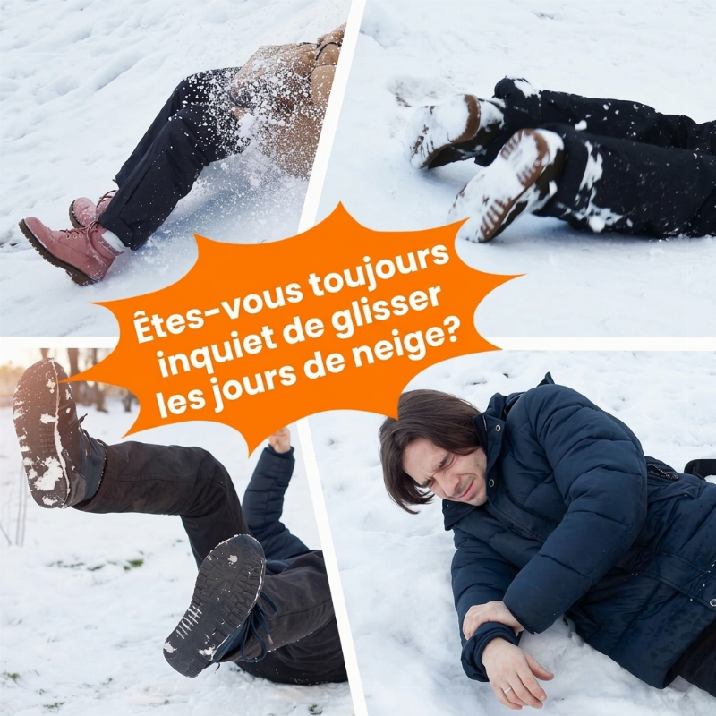 Crampons antidérapants pour chaussures et bottes de plein air