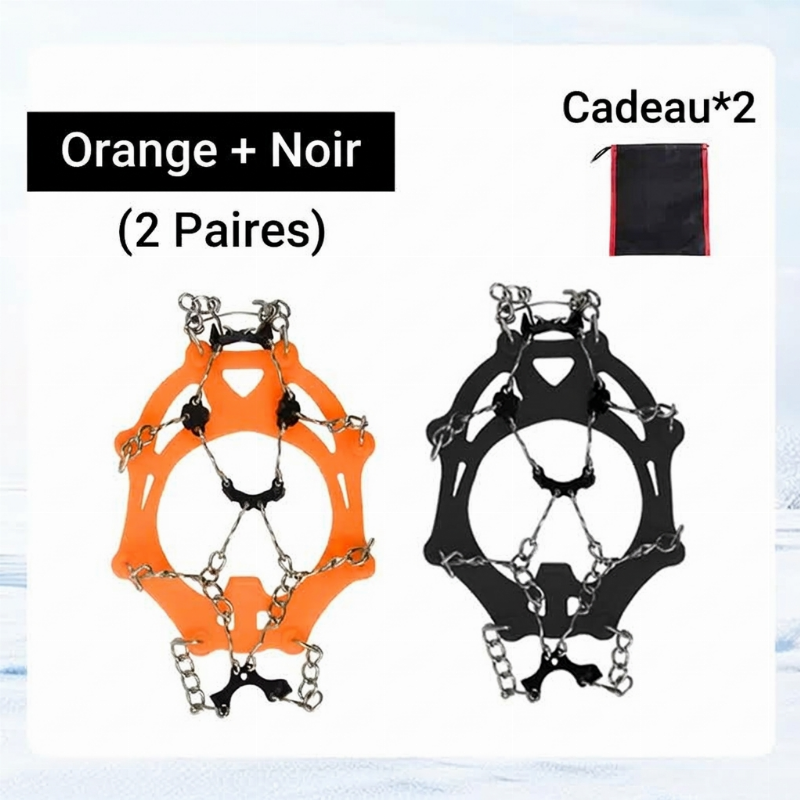 Crampons antidérapants pour chaussures et bottes de plein air
