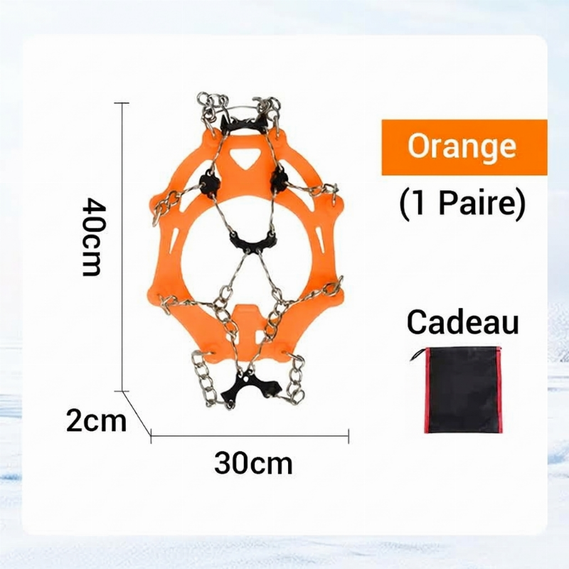 Crampons antidérapants pour chaussures et bottes de plein air