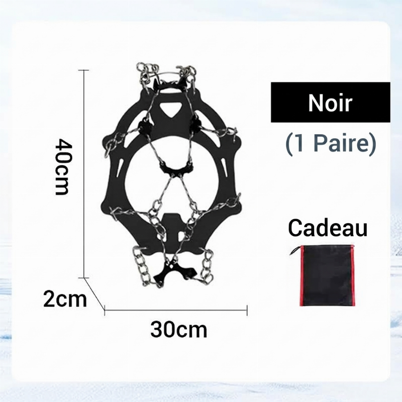Crampons antidérapants pour chaussures et bottes de plein air
