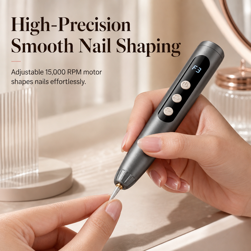 💅 PROMO FLASH : 50% DE RÉDUCTION ! Ponceuse à Ongles Électrique Sans Fil – Moteur Silencieux Haute Précision, Vitesse Réglable & Batterie Rechargeable USB for une Manucure Professionnelle à Domicile ✨💆‍♀️