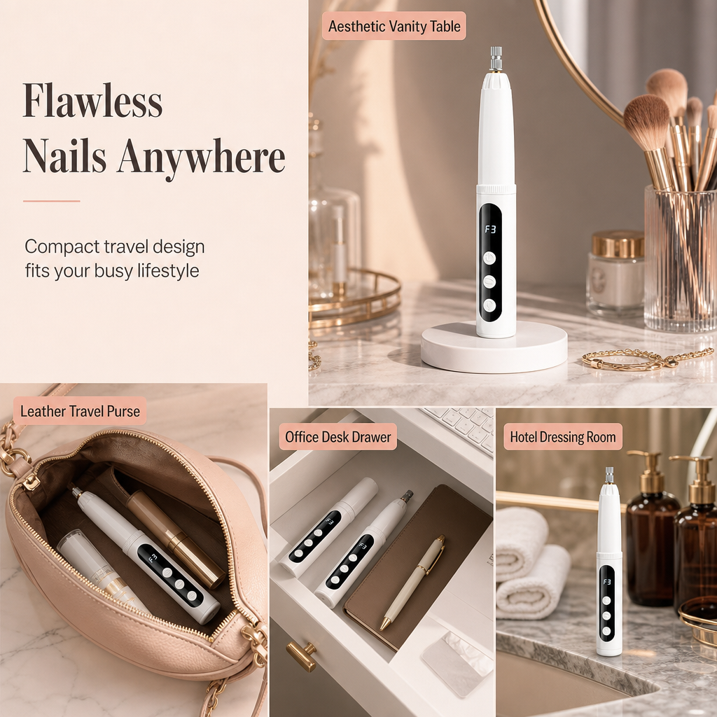 💅 PROMO FLASH : 50% DE RÉDUCTION ! Ponceuse à Ongles Électrique Sans Fil – Moteur Silencieux Haute Précision, Vitesse Réglable & Batterie Rechargeable USB for une Manucure Professionnelle à Domicile ✨💆‍♀️
