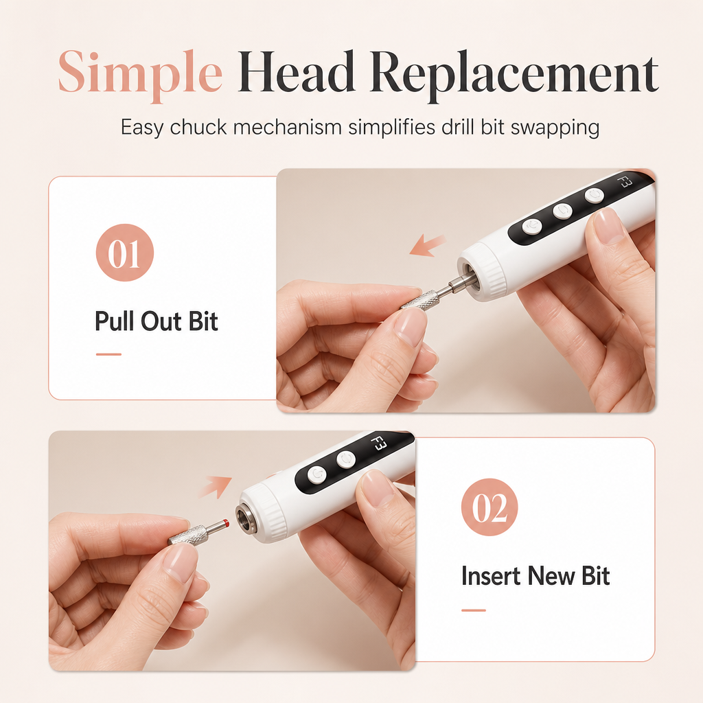 💅 PROMO FLASH : 50% DE RÉDUCTION ! Ponceuse à Ongles Électrique Sans Fil – Moteur Silencieux Haute Précision, Vitesse Réglable & Batterie Rechargeable USB for une Manucure Professionnelle à Domicile ✨💆‍♀️