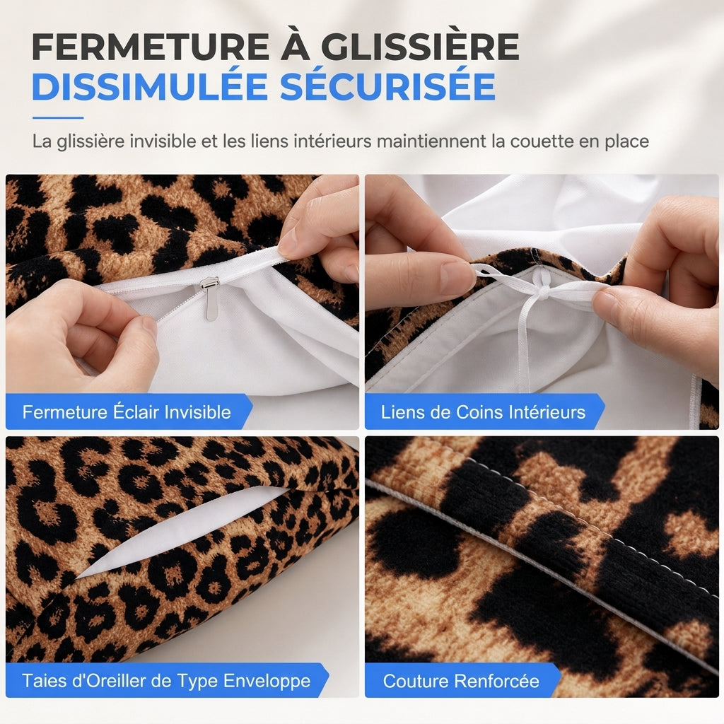 Parure de lit en polyester avec housse de couette et taies d'oreiller, impression numérique de motifs géométriques, de dessins animés et d'anime