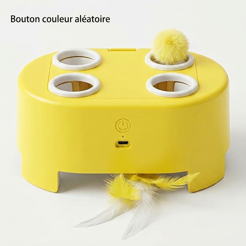 Jouet pour chat électrique interactif Whack-a-Mole