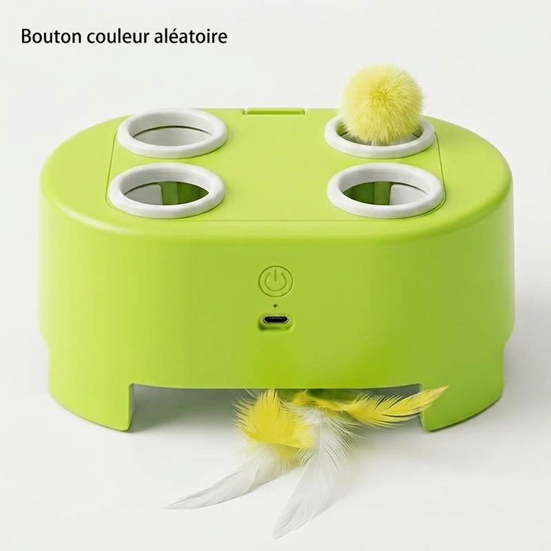 Jouet pour chat électrique interactif Whack-a-Mole